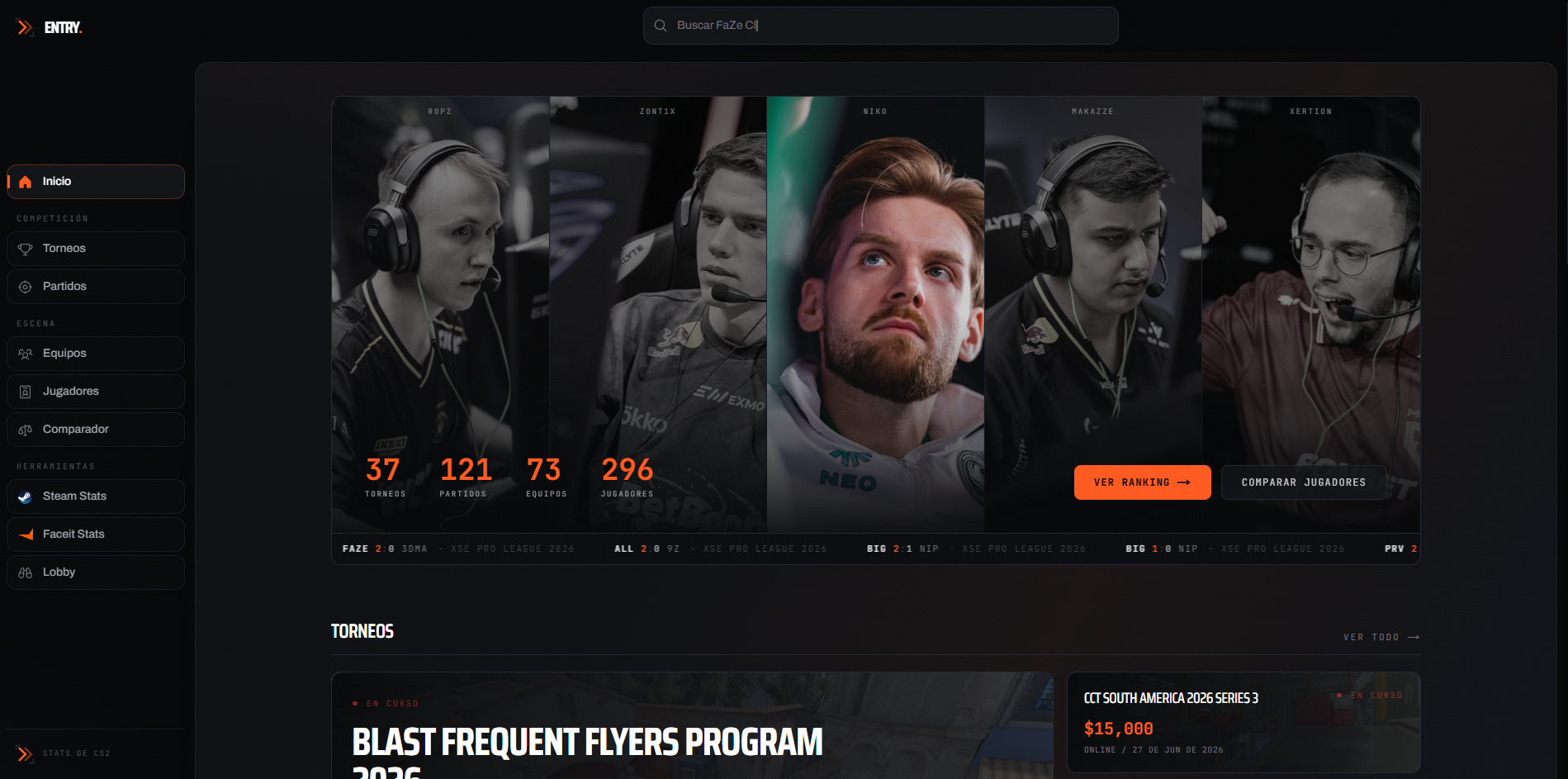 Entry CS2 Stats