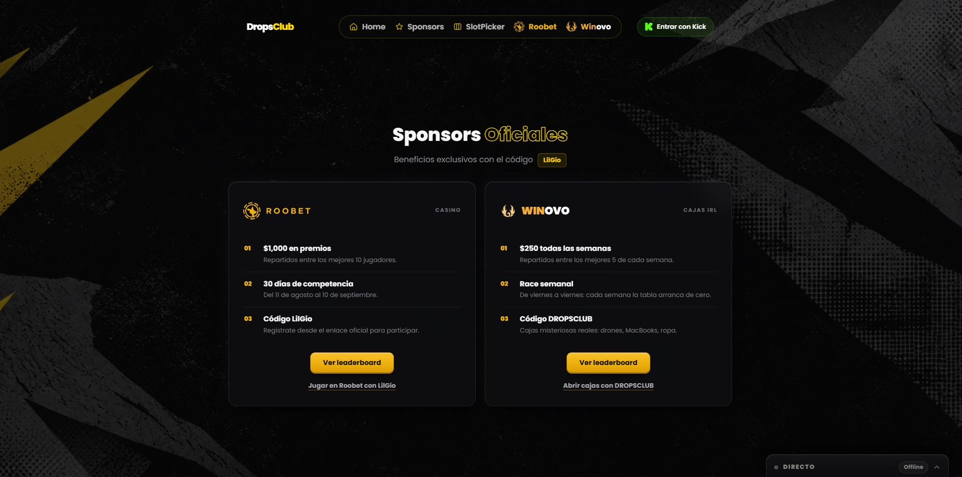 DropsClub — Sponsors