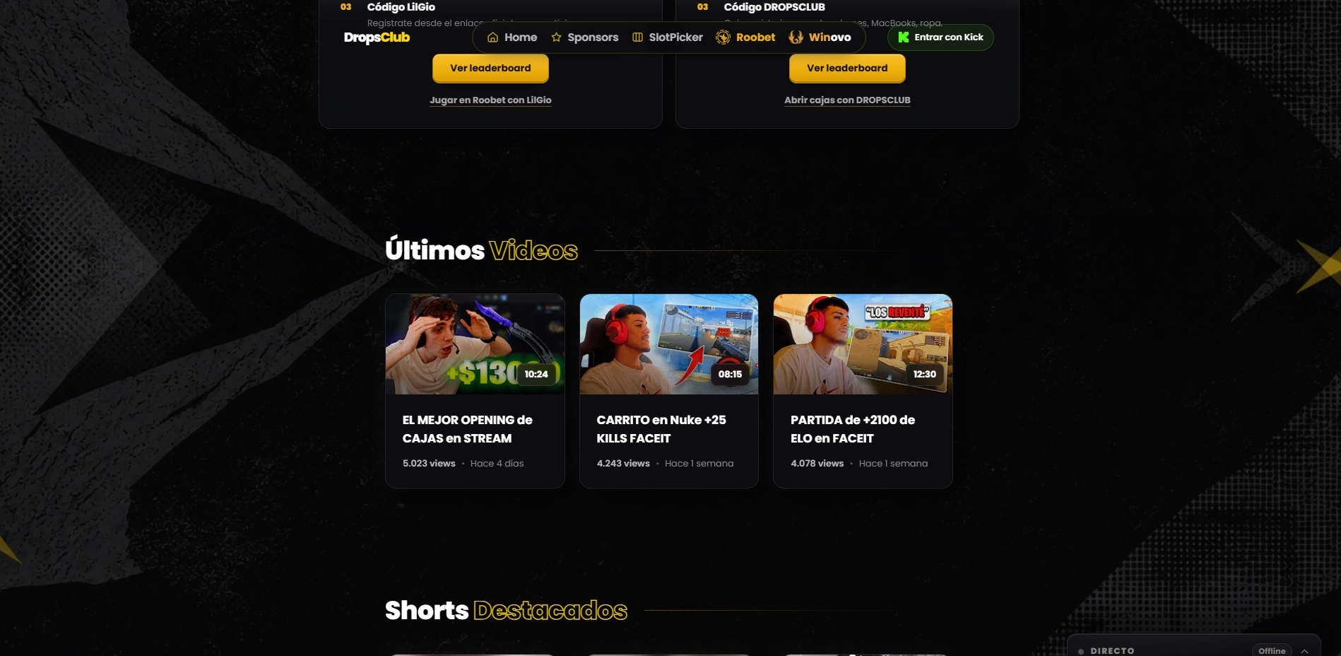 DropsClub — Últimos videos