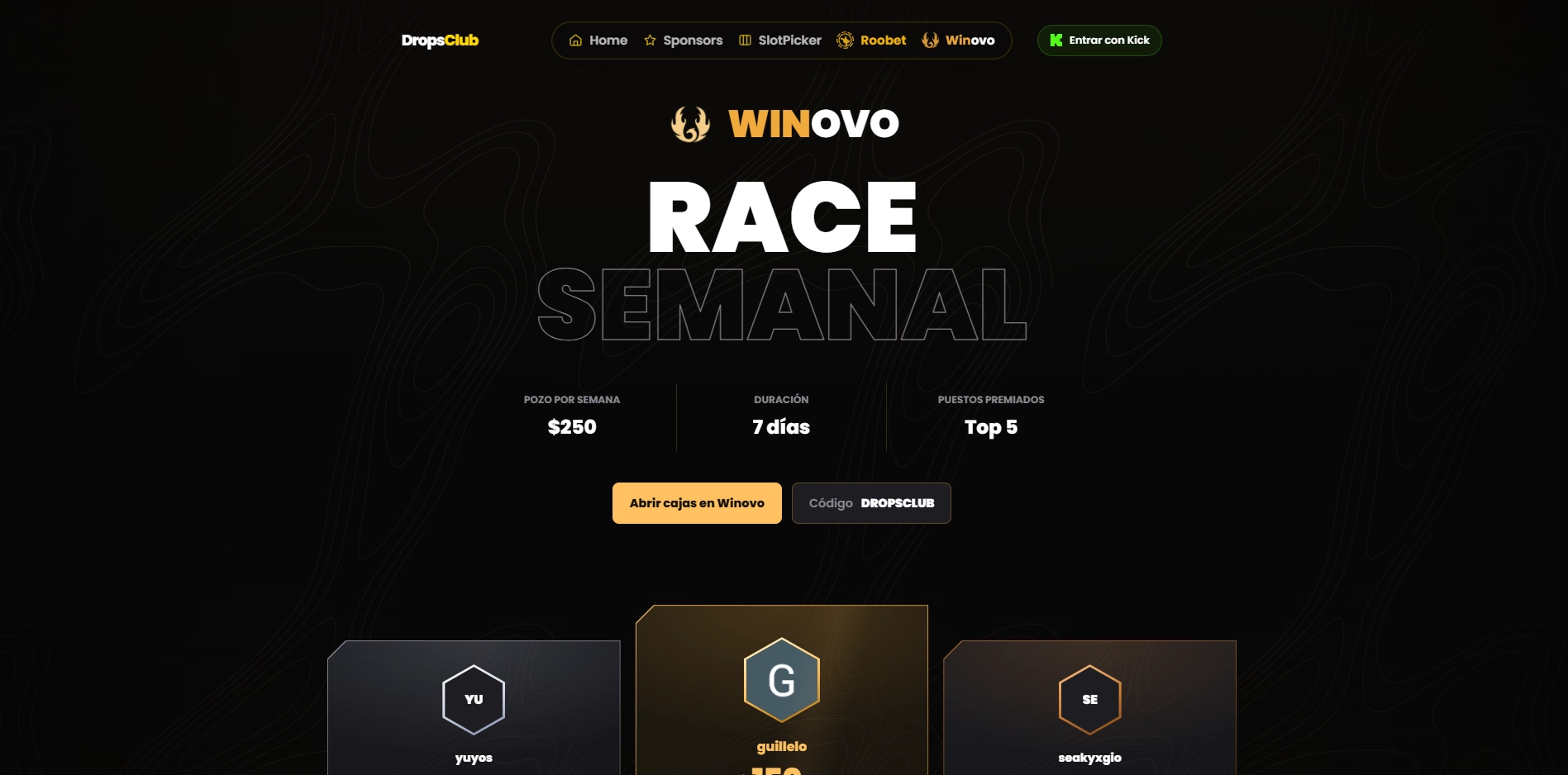 DropsClub — Winovo Race