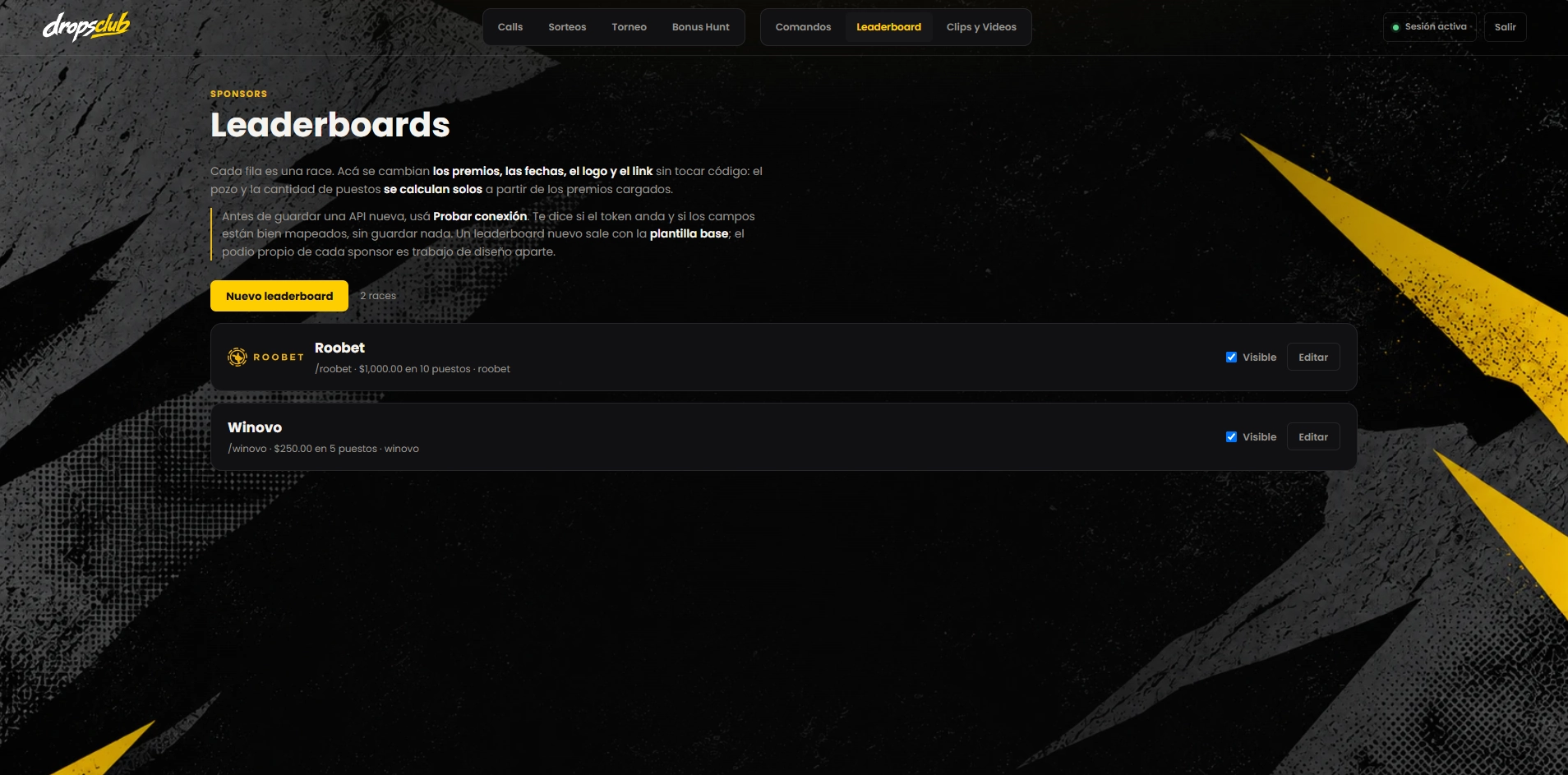 DropsClub — Leaderboards